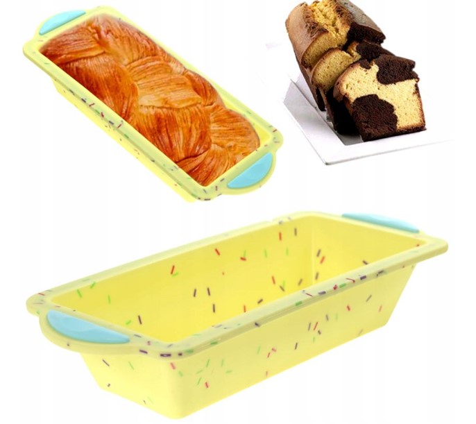 Foremka silikonowa KEKSÓWKA z usztywnieniem 30x12xh5,5cm