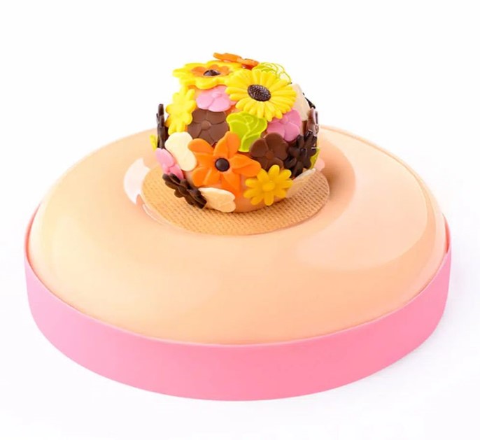 Dekoracje czekoladowe Kwiaty zestaw / 252szt.