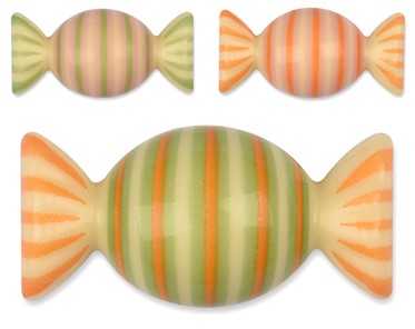 Czekoladowe PASTELOWE CUKIERKI 4cm - 96szt.