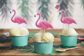 Karteczki na piku RÓŻOWE FLAMINGI 6szt.