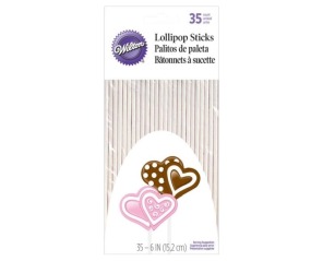 Patyczki białe do lizaków 15cm