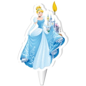 Świeczka na tort KSIĘŻNICZKA CINDERELLA - KOPCIUSZEK