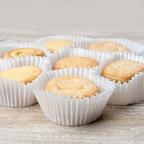 Papilotki okrągłe, białe - 12cm/8,5cm - 1000szt.