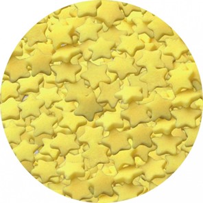 Posypka konfetti żółte gwiazdki 200g