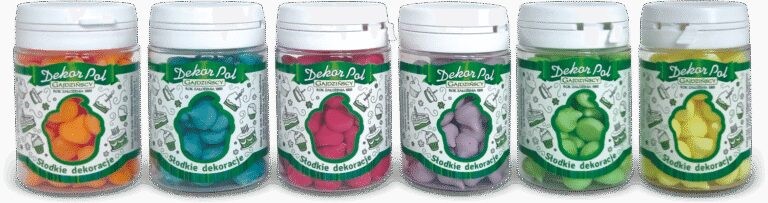 Dekoracja cukrowa - posypka MINI BEZY MIX PASTELOWY 25g