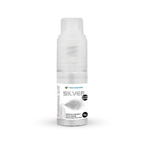 Brokat SREBRNY SILVER z pompką Shimmering Dust Silver Pump Spray 5g