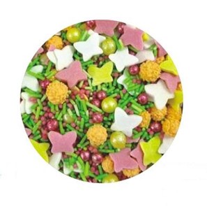 Posypka cukrowa konfetti mix z motylkami 250g