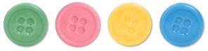 Czekoladowe PASTELOWE GUZIKI 3cm 96szt.