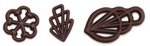 Ażurki czekoladowe ciemne 4,5cm - 300szt