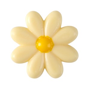 Dekoracje czekoladowe KWIATKI BIAŁE 3,8cm /120szt.