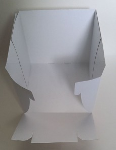 Pudełka WYSOKIE z okienkiem na tort 32x32xh25cm - 10szt