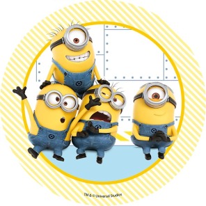 Krążek waflowy MINIONKI 21cm
