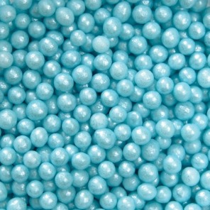 Posypka perełki NIEBIESKIE perłowe 4mm - 141g