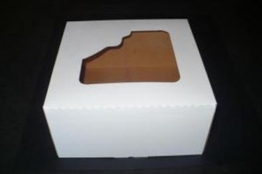 Pudełko BIAŁE na ciastka lub 4 muffinki 18x18xh9