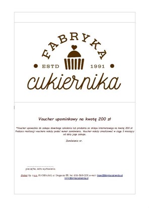 Voucher - Bon podarunkowy