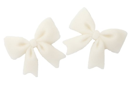 Kokardka cukrowa BIAŁA 40szt.