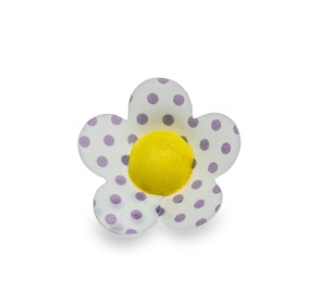 Kwiatki waflowe GROSZEK FIOLETOWY 4,5cm  - 30szt.