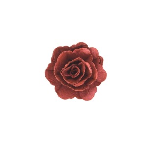 Róża chińska średnia perłowa burgundowa 18szt.