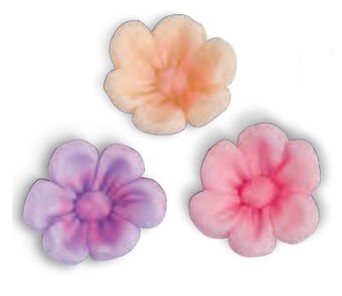 Kwiatki cukrowe Miłki pastelowy różowy mix - 150szt