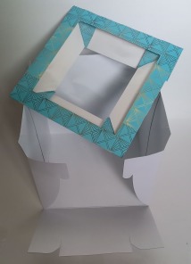 Pudełka WYSOKIE z okienkiem na tort 26x26xh25cm - 10szt