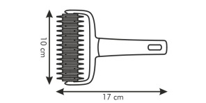 Rolka tnąca plastikowa, wzór siatka - 10cm