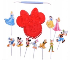 Wykrojnik plastikowy Myszka Minnie + pikery Disney 10szt.