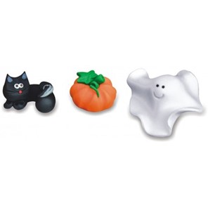 Dekoracje cukrowe na Halloween Kot, Dynia, Duch 12szt.