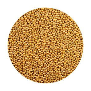 Perełki cukrowe miękkie ZŁOTE perłowe 2mm /850g