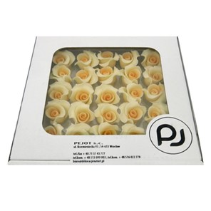 Róże cukrowe małe ECRU 25 sztuk