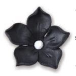 Kwiatki cukrowe czarny Jaśmin - 20szt