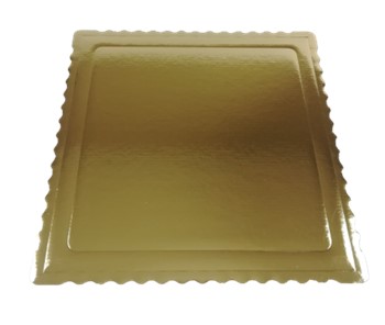 Podkłady złoto-białe grube faliste 30cm x 40cm - 25szt