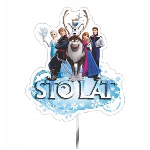 Topper papierowy FROZEN - STO LAT