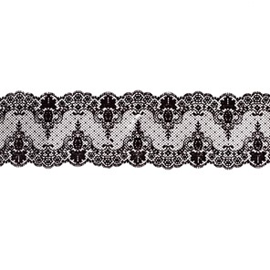 Koronka cukrowa 03 Czarna 40cm - 3szt.