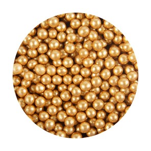 Perełki cukrowe ZŁOTE perłowe 4mm /600g