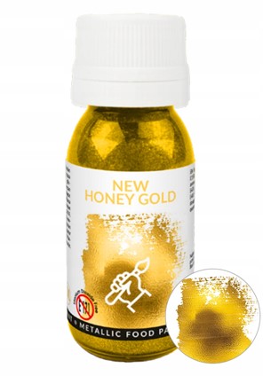 Farba metaliczna ZŁOTA New Honey Gold do ręcznego dekorowania 18ml
