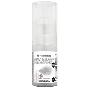 Brokat SREBRNY z pompką New Silver Shimmering Pump Spray  5g