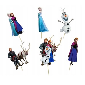 Topper - Karteczki na piku FROZEN 6szt.