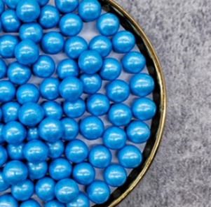 Perełki cukrowe NIEBIESKIE perłowe 14mm / 100g