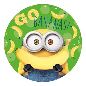 Krążek waflowy MINIONKI 20cm