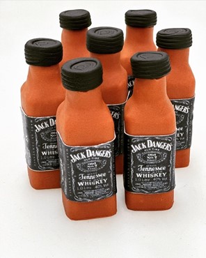 Cukrowe butelki WHISKEY "Jack Dangers" 3szt.