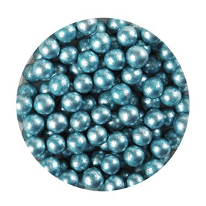 Perełki cukrowe miękkie NIEBIESKIE perłowe 10mm /600g