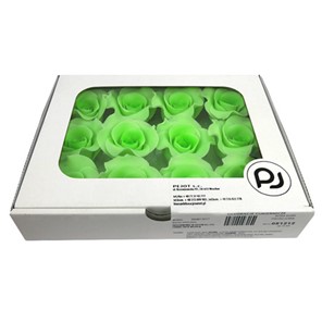Róże cukrowe duże PISTACJOWE 12 sztuk