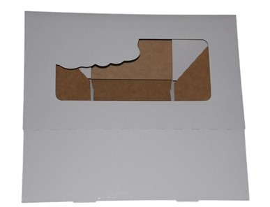 Pudełko na ciasto BIAŁE Z OKIENKIEM 250x150xh80mm
