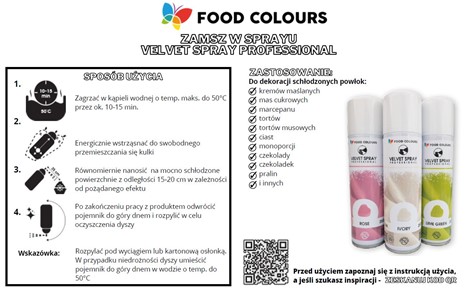 Barwnik zamsz w sprayu Velvet RÓŻOWY - PINK 250ml