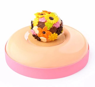 Dekoracje czekoladowe Kwiaty zestaw / 252szt.